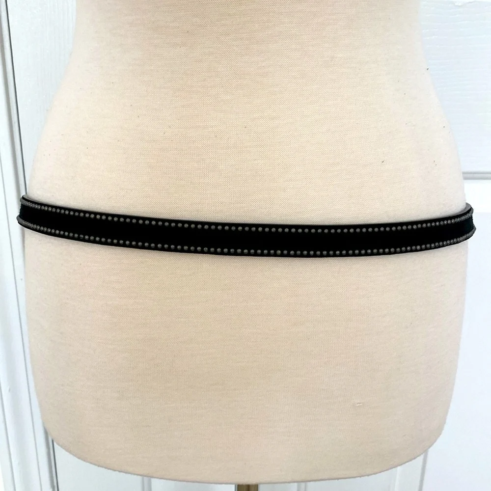 Banana Republic Daze Skinny Leather Studded Belt Size Small
